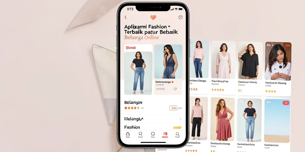 Tampilan antarmuka D73 dengan pilihan fashion menarik.