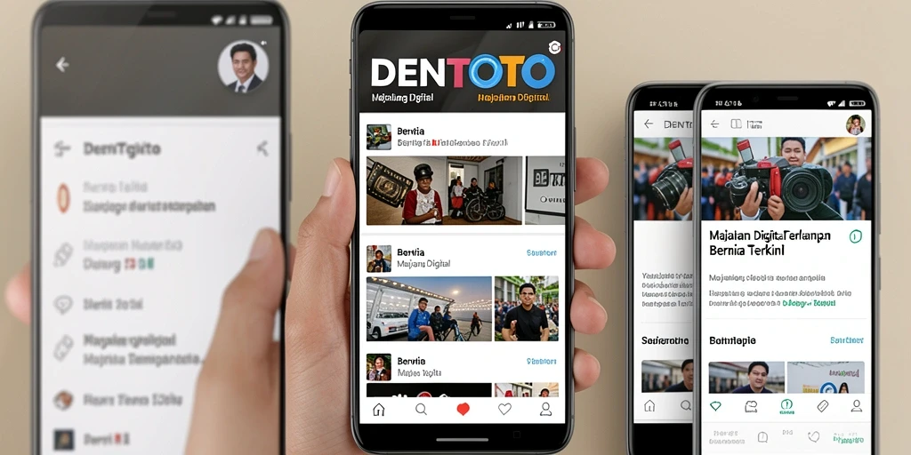 Tampilan antarmuka DENTOTO yang menarik dan informatif.