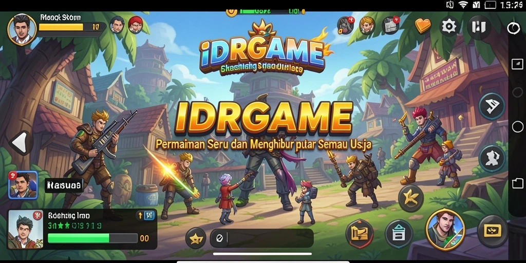 Antarmuka menarik dan menyenangkan dari IDRGAME.