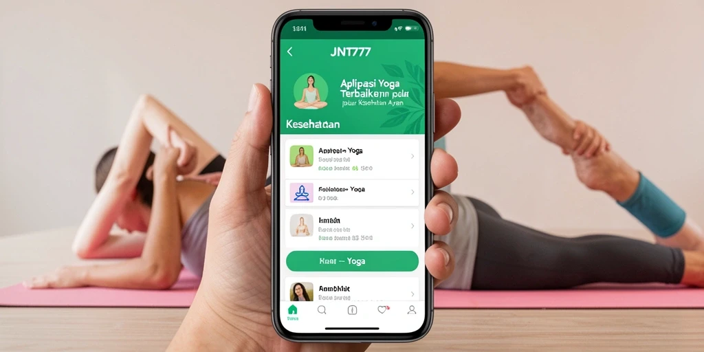 Antarmuka JNT777 yang intuitif untuk latihan Yoga.