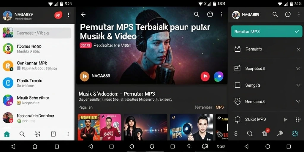 Tampilan antarmuka NAGA889 yang intuitif dan menarik.